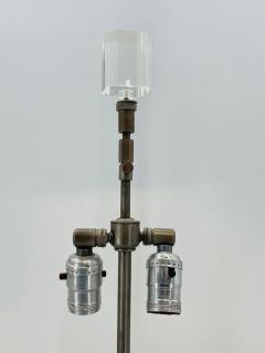 Charles Hollis Jones Pair of Clear Black Lucite Lamps in the Style of Charles Hollis Jones - 3319362