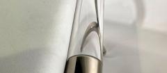 Charles Hollis Jones Pr American Modern Lucite Nickel Curule Form Benches Charles Hollis Jones - 4604898