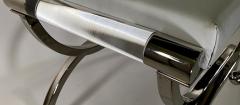 Charles Hollis Jones Pr American Modern Lucite Nickel Curule Form Benches Charles Hollis Jones - 4604900