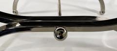 Charles Hollis Jones Pr American Modern Lucite Nickel Curule Form Benches Charles Hollis Jones - 4604903