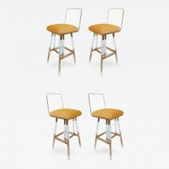 Charles Hollis Jones Set of Four Charles Hollis Jones Barstools from the Metric Collection Signed - 339744