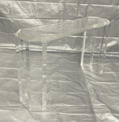 Charles Hollis Jones Signed 1974 Lucite Console Table by Charles Hollis Jones Los Angeles - 4365927