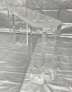 Charles Hollis Jones Signed 1974 Lucite Console Table by Charles Hollis Jones Los Angeles - 4365931