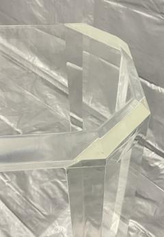 Charles Hollis Jones Signed 1974 Lucite Console Table by Charles Hollis Jones Los Angeles - 4365939