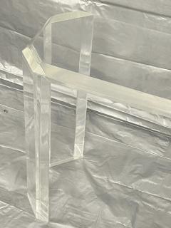 Charles Hollis Jones Signed 1974 Lucite Console Table by Charles Hollis Jones Los Angeles - 4365942