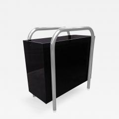 Charles Hollis Jones Stainless Steel and Lucite Magazine Holder by Charles Hollis Jones - 333150