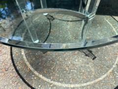 Charles Hollis Jones Stylish Charles Hollis Jones Lucite Chrome Coffee table Mid Century Modern - 3983635