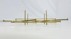 Charles Hollis Jones Treillage Wall Shelving in Solid Brass by Charles Hollis Jones USA 1970s - 4059833