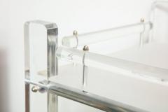 Charles Hollis Jones Two Tier Lucite Bar Cart - 394684