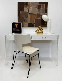 Charles Hollis Jones Vintage 1970s Lucite and Laminate 2 Drawer Writing Desk - 4205435