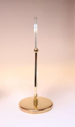 Charles Hollis Jones Vintage Double Sided Vanity Mirror in Brass and Lucite by Charles Hollis Jones - 4364890