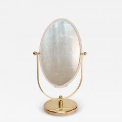 Charles Hollis Jones Vintage Double Sided Vanity Mirror in Brass and Lucite by Charles Hollis Jones - 4369154