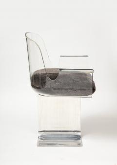 Charles Hollis Lucite and Chrome Desk Chair by Charles Hollis United States c 1970 - 4046280