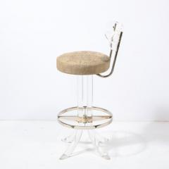 Charles Hollis Set of 3 Mid Century Modern Lucite Bar Stools by Charles Hollis Jones for Hills - 2660578