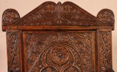 Charles I Joined Oak Armchair Early 17th Century - 3127204