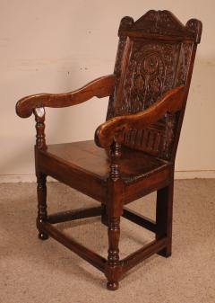 Charles I Joined Oak Armchair Early 17th Century - 3127208