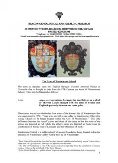 Charles II Carved Crest Of The Arms Of Westminster School - 4139441