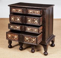 Charles II Inlaid Oak Chest on Frame - 3932298