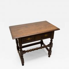 Charles II Oak Stretcher Base Table - 587608