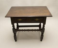 Charles II Oak Stretcher Base Table - 79801