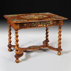 Charles II Olive Oyster Floral Marquetry Table - 3123287