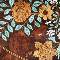 Charles II Olive Oyster Floral Marquetry Table - 3123291
