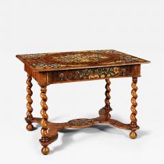 Charles II Olive Oyster Floral Marquetry Table - 3130467