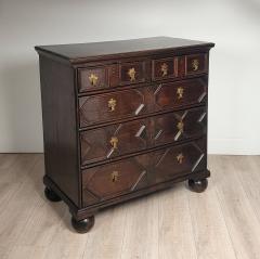 Charles II Queen Anne Paneled Chest England circa 1710 - 2612807