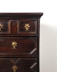 Charles II Queen Anne Paneled Chest England circa 1710 - 2612812