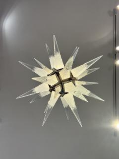 Charles J Weinstein Czech Art Deco Starburst Chandelier Circa 1930 Distributed by C J Weinstein - 4749283