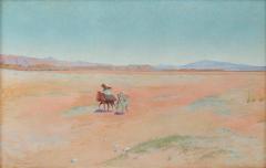 Charles James Theriat Travellers in the Desert A large Orientalist painting by C J Theriat - 2730056