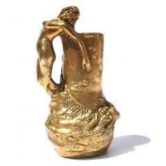 Charles Karl Korschann Charles Korschann Art Nouveau Gilt Bronze Nude - 3090720