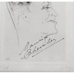 Charles Kieffer 4 Maurice Chevalier Signed Etchings by Charles Kiffer - 4320152