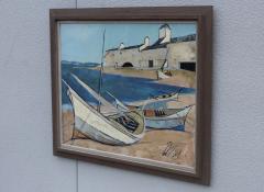 Charles Levier Charles Levier Barques Oil Painting - 760735