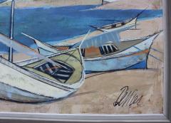 Charles Levier Charles Levier Barques Oil Painting - 760738