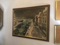 Charles Levier Large Oil On Canvas Artwork By French Artist Charles Levier - 945342