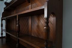 Charles Locke Eastlake Charles Locke Eastlake Arts Crafts Oak Dresser with Shelves Carved Florets - 4182800