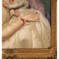 Charles Loring Elliott Antique Charles Loring Elliot Portrait Oil Painting 1812 1868 Mother and Child - 4359362