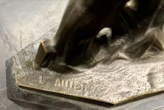 Charles Louis Lucien Muller Lucien Charles E Alliot French Art Deco Bronze The Gazelles 1930 - 3827447