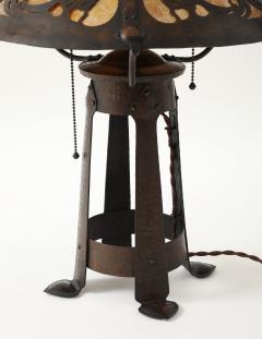 Charles P Limbert Limbert Bros Rare table lamp with peacocks - 4608852