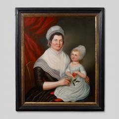 Charles Peale Polk Portrait of Mrs Jacob Ten Broeck and Daughter - 71547