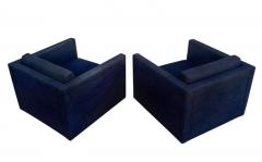 Charles Pfister Pair Charles Pfister Knoll Tuxedo Club or Lounge Chairs Mid Century Classics - 2618299