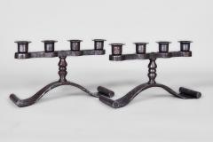 Charles Piguet A Pair of Wrought Iron Candlesticks by Charles Piguet - 926152