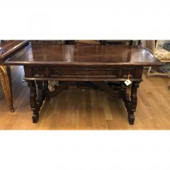 Charles Pollock 18th C Style Carved Walnut Spanish Colonial Sofa Table Writing Desk - 1642187