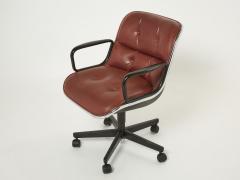 Charles Pollock Charles Pollock Executive Desk Chair for Knoll in brown Leather 1990 - 2726665