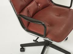 Charles Pollock Charles Pollock Executive Desk Chair for Knoll in brown Leather 1990 - 2726671