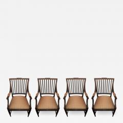 Charles Pollock Charles Pollock Gustavian Dining Arm Chairs Set of 4 - 1768674