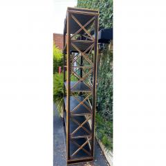 Charles Pollock Charles Pollock Gustavian Style Black Gold Etagere Bookcase - 1767866