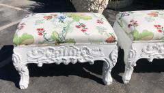 Charles Pollock Charles Pollock Hollywood Regency Ottoman Footstool Benches W Brunschwig Fils - 1610116