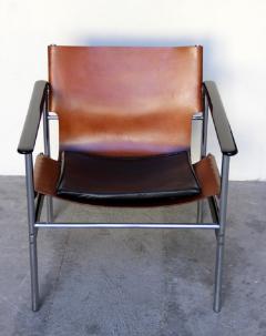 Charles Pollock Charles Pollock for Knoll Pair of 657 Sling lounge chairs - 917385